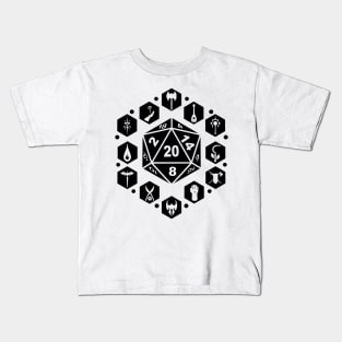 RPG Classes - Black Kids T-Shirt